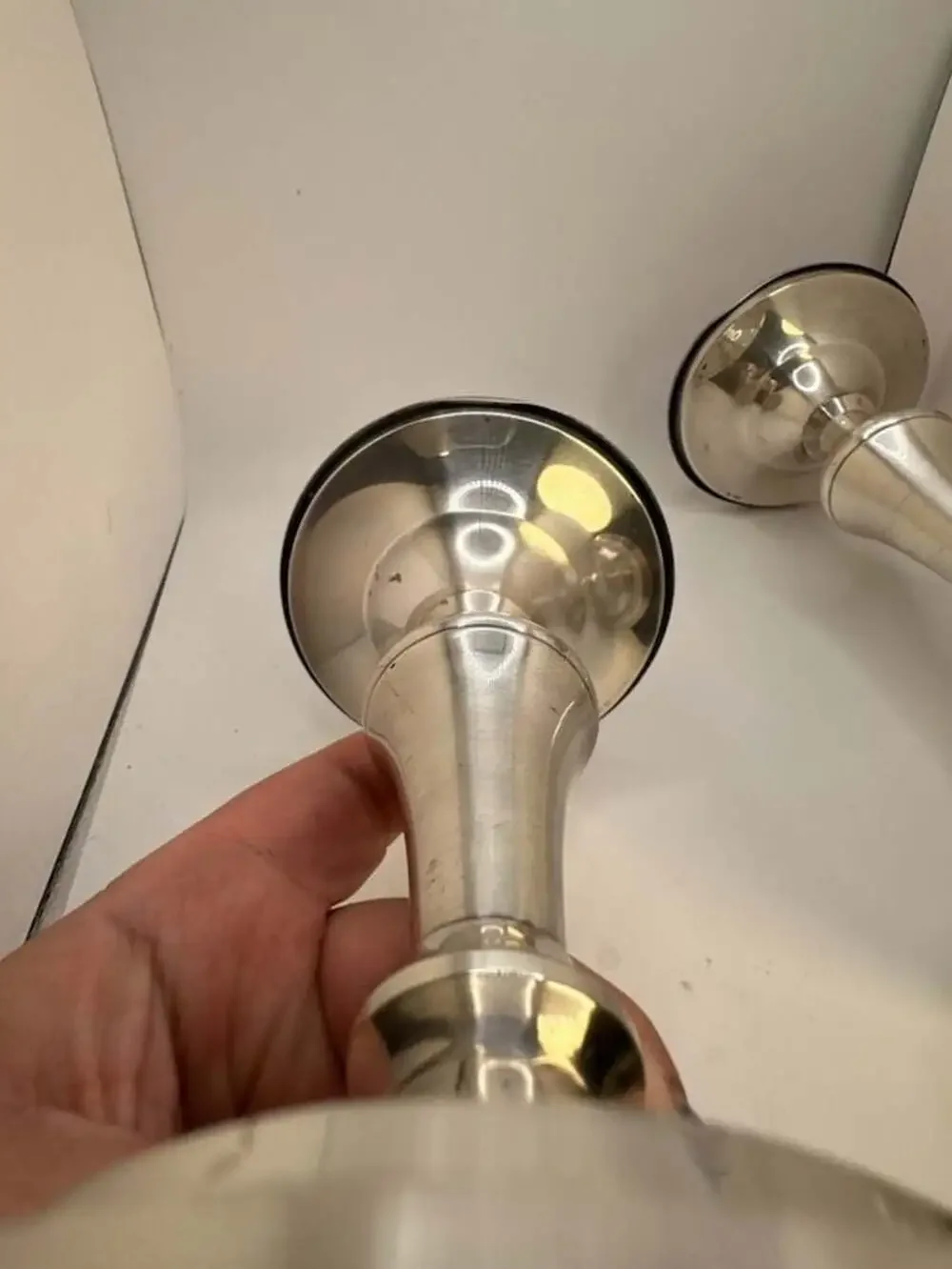 Restoration Hardware Silver Plated Candlestick Holders Set of 2